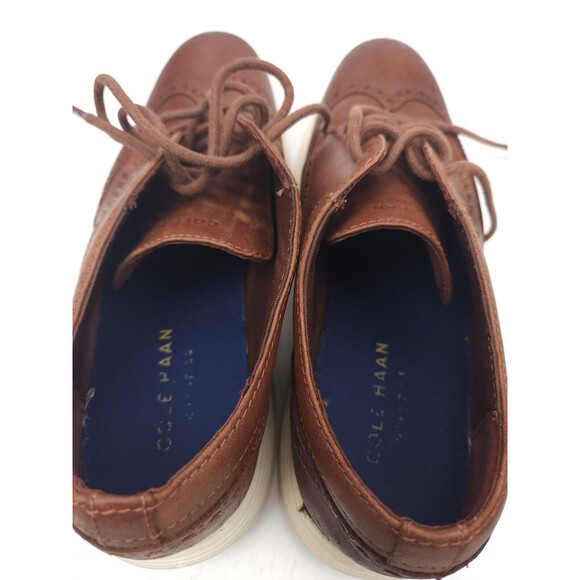 Cole Haan Grand OS Brown Wingtip Leather Dress Shoes C29414 Mens Size 7.5 M US - Picture 9 of 11
